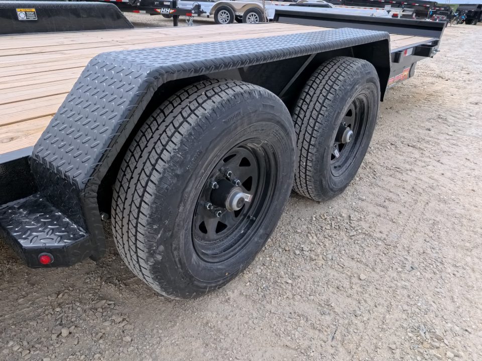 New 2026 H&H Trailers 82 x 20 Electric Tilt Speed Loader Car Hauler, Black with 10K GVWR