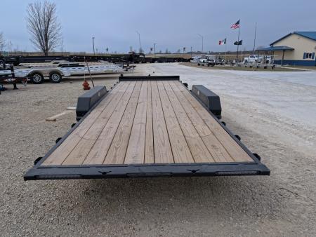 New 2026 H&H Trailers 82 x 20 Electric Tilt Speed Loader Car Hauler, Black with 10K GVWR