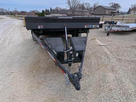 New 2026 H&H Trailers 82 x 20 Electric Tilt Speed Loader Car Hauler, Black with 10K GVWR