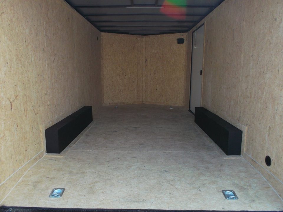 New 2026 Covered Wagon Trailers 8.5x16 Cargo Trailer / Car Hauler / 5200# Axles / 7ft Interior Height / 48" RV Side Door / Bed Lined RV Step / .080 Silver Semi-Screwless Exterior / 60" Triple Tube Tongue / Extra Wide Ramp / Black Out Package