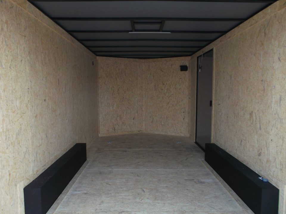 New 2026 Covered Wagon Trailers 8.5x16 Cargo Trailer / Car Hauler / 5200# Axles / 7ft Interior Height / 48" RV Side Door / Bed Lined RV Step / .080 Silver Semi-Screwless Exterior / 60" Triple Tube Tongue / Extra Wide Ramp / Black Out Package