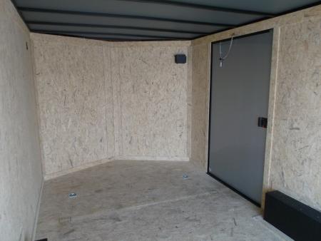 New 2026 Covered Wagon Trailers 8.5x16 Cargo Trailer / Car Hauler / 5200# Axles / 7ft Interior Height / 48" RV Side Door / Bed Lined RV Step / .080 Silver Semi-Screwless Exterior / 60" Triple Tube Tongue / Extra Wide Ramp / Black Out Package