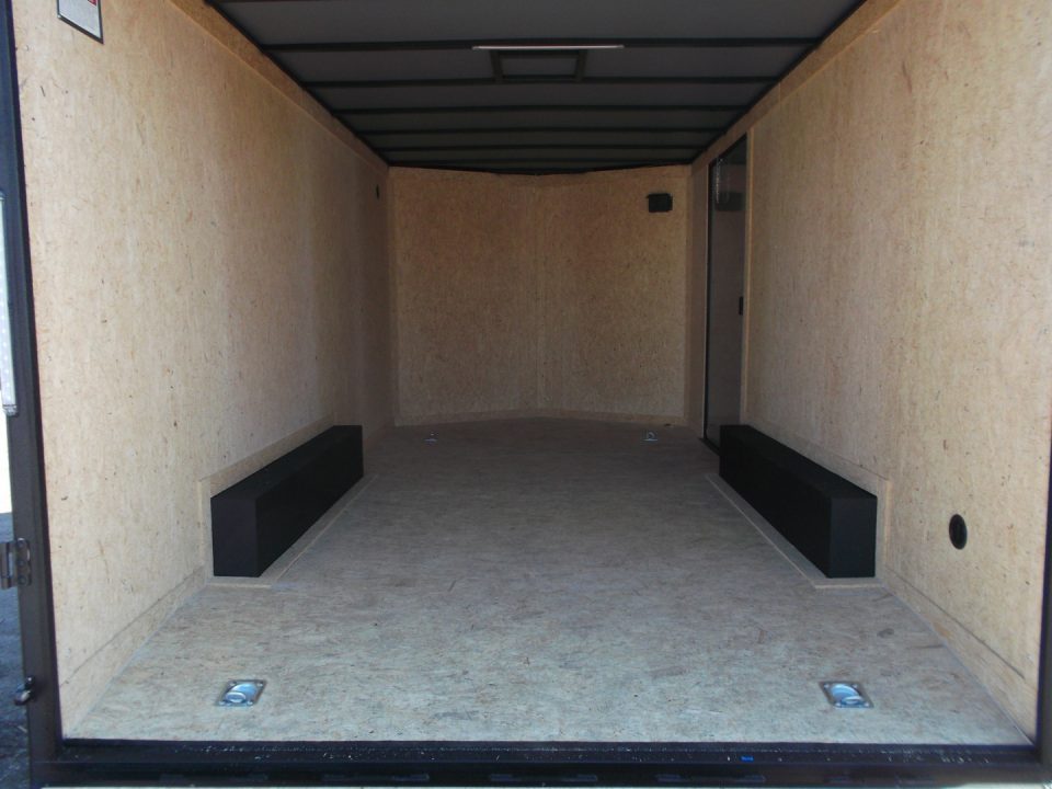 New 2026 Covered Wagon Trailers 8.5x16 Cargo / Enclosed Trailer / Car Hauler / 5200# Axles / 7ft Interior / Extra Wide Ramp / 48" RV Door / .030 Charcoal Gray / Black Out Package