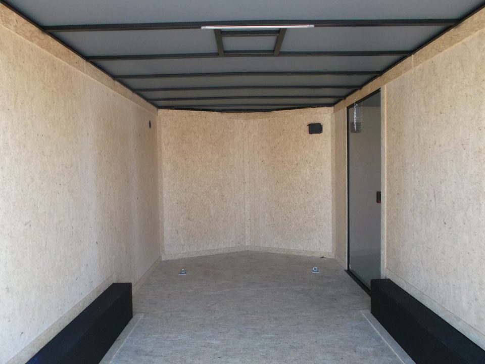 New 2026 Covered Wagon Trailers 8.5x16 Cargo / Enclosed Trailer / Car Hauler / 5200# Axles / 7ft Interior / Extra Wide Ramp / 48" RV Door / .030 Charcoal Gray / Black Out Package