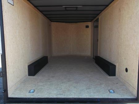 New 2026 Covered Wagon Trailers 8.5x16 Cargo / Enclosed Trailer / Car Hauler / 5200# Axles / 7ft Interior / Extra Wide Ramp / 48" RV Door / .030 Charcoal Gray / Black Out Package