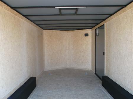 New 2026 Covered Wagon Trailers 8.5x16 Cargo / Enclosed Trailer / Car Hauler / 5200# Axles / 7ft Interior / Extra Wide Ramp / 48" RV Door / .030 Charcoal Gray / Black Out Package