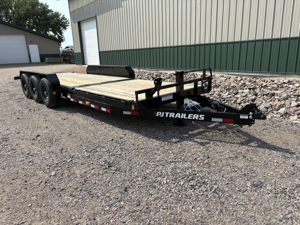 New 2026 PJ Trailers 24' Channel Equipment Tilt Trailer