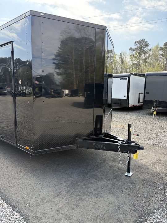New 2026 Spartan 8.5x24 Enclosed Trailer, Black Polycor, Preferred Package Pro Series, 10K GVWR, 7' Interior, Lighting Package