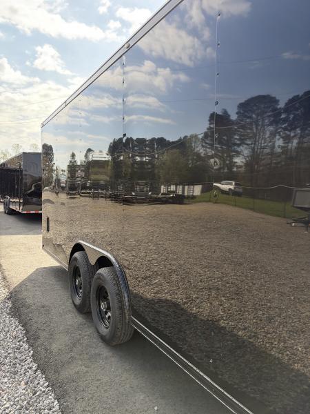 New 2026 Spartan 8.5x24 Enclosed Trailer, Black Polycor, Preferred Package Pro Series, 10K GVWR, 7' Interior, Lighting Package