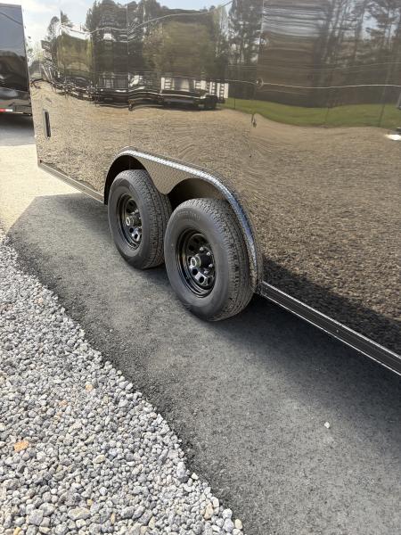 New 2026 Spartan 8.5x24 Enclosed Trailer, Black Polycor, Preferred Package Pro Series, 10K GVWR, 7' Interior, Lighting Package