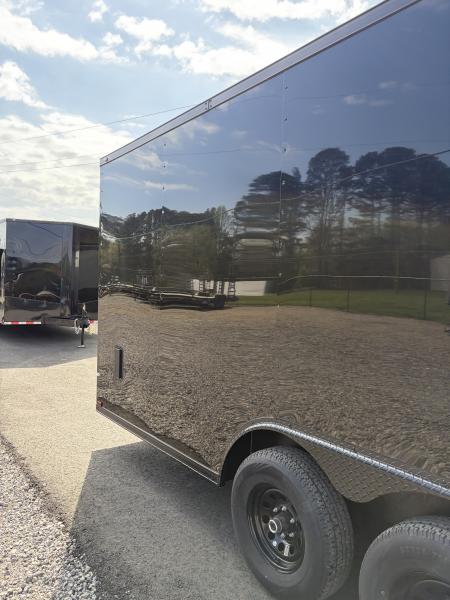 New 2026 Spartan 8.5x24 Enclosed Trailer, Black Polycor, Preferred Package Pro Series, 10K GVWR, 7' Interior, Lighting Package