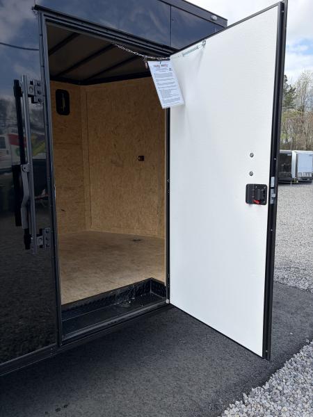 New 2026 Spartan 8.5x24 Enclosed Trailer, Black Polycor, Preferred Package Pro Series, 10K GVWR, 7' Interior, Lighting Package