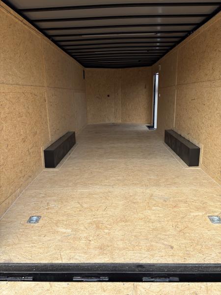 New 2026 Spartan 8.5x24 Enclosed Trailer, Black Polycor, Preferred Package Pro Series, 10K GVWR, 7' Interior, Lighting Package