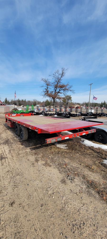 New 2026 Load Trail 102X22 14K RED W/WINCH Tilt Trailer