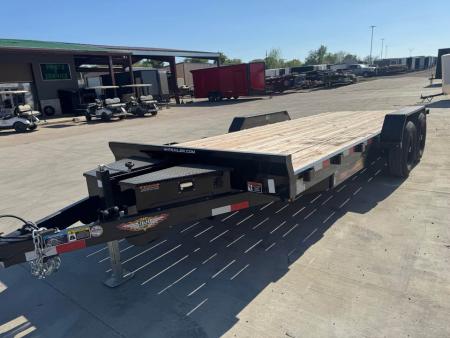 New 2025 H&H Trailers 82x20 OPEN CAR HAULER POWER TILT Equipment Trailer