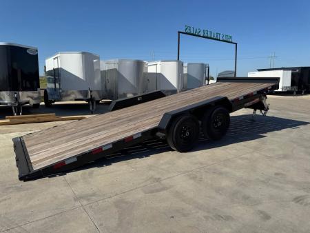 New 2025 H&H Trailers 82x20 OPEN CAR HAULER POWER TILT Equipment Trailer