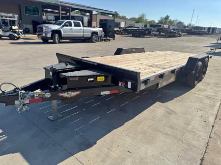 New 2025 H&H Trailers 82x20 OPEN CAR HAULER POWER TILT Equipment Trailer