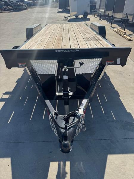 New 2025 H&H Trailers 82x20 OPEN CAR HAULER POWER TILT Equipment Trailer