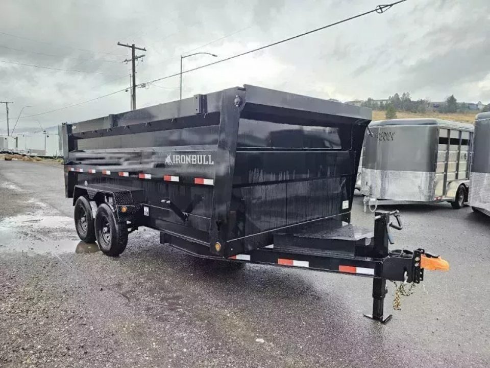 New 2026 Iron Bull 7x16 15k Dump Trailer w/48" Sides