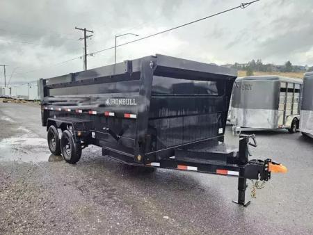 New 2026 Iron Bull 7x16 15k Dump Trailer w/48  Sides