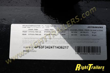 New 2026 8.5X25 PJ Gooseneck Equipment Trailer