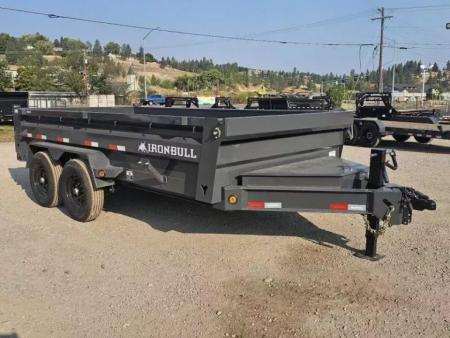 New 2026 Iron Bull 7x14 15k Low-Pro Dump Trailer