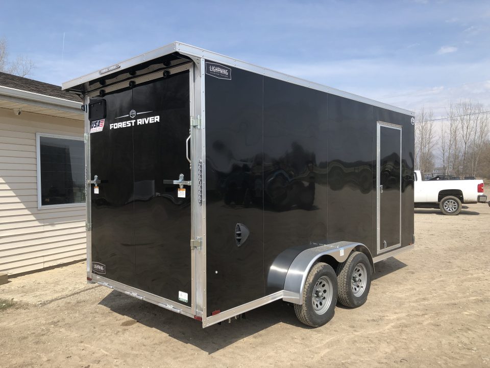 New 2026 Lightning Trailers 7X16 Alum. w/ 7' Interior Cargo / Enclosed Trailer