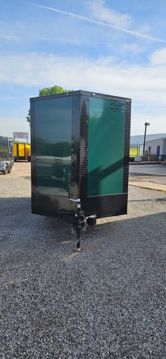 New 2026 Family Trailer 6x12 Tandem Axles Cargo / Enclosed Trailer-Screwless Exterior-Blackout Pkg- Rear Spoiler