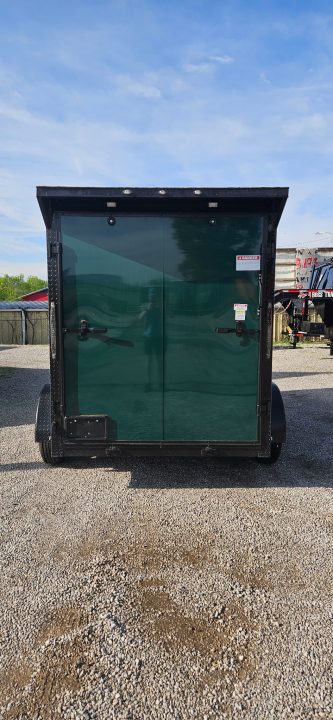 New 2026 Family Trailer 6x12 Tandem Axles Cargo / Enclosed Trailer-Screwless Exterior-Blackout Pkg- Rear Spoiler