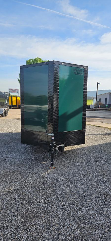 New 2026 Family Trailer 6x12 Tandem Axles Cargo / Enclosed Trailer-Screwless Exterior-Blackout Pkg- Rear Spoiler