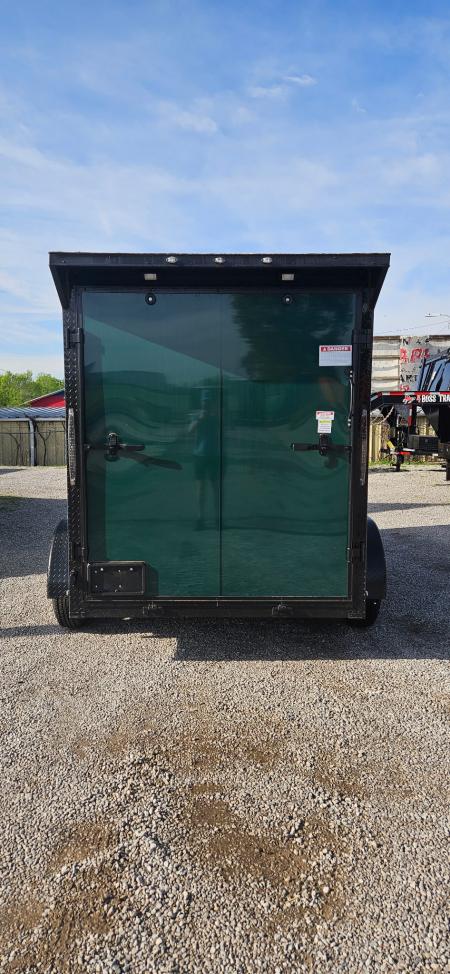 New 2026 Family Trailer 6x12 Tandem Axles Cargo / Enclosed Trailer-Screwless Exterior-Blackout Pkg- Rear Spoiler