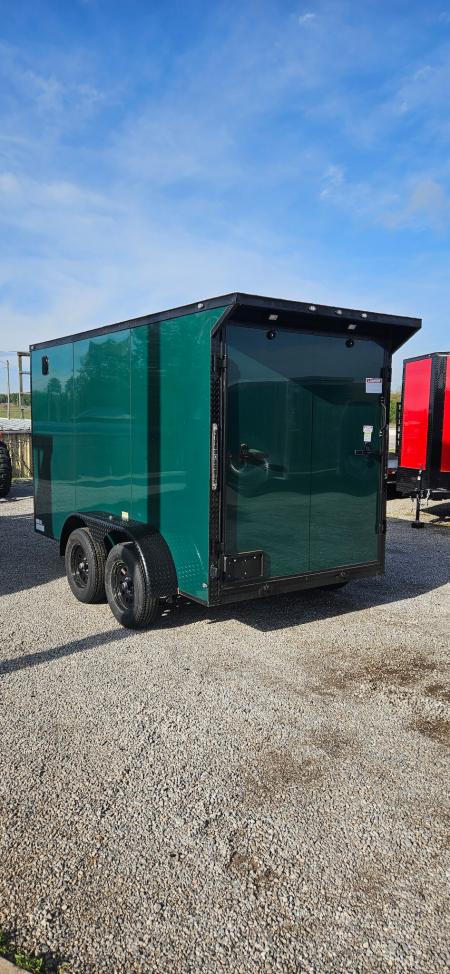 New 2026 Family Trailer 6x12 Tandem Axles Cargo / Enclosed Trailer-Screwless Exterior-Blackout Pkg- Rear Spoiler
