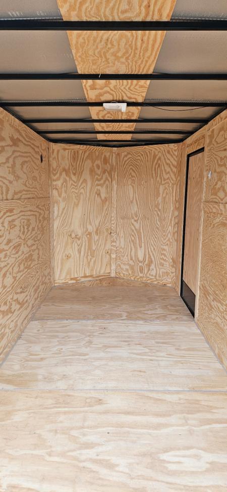 New 2026 Family Trailer 6x12 Tandem Axles Cargo / Enclosed Trailer-Screwless Exterior-Blackout Pkg- Rear Spoiler