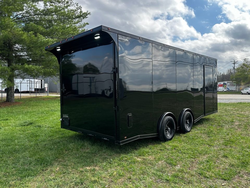 New 2026 Luxe 2026 Lu2026 Luxe 8.5x20 Car Hauler 5200 lb torsions Black poly-Blackout- Enclosed Car Hauler