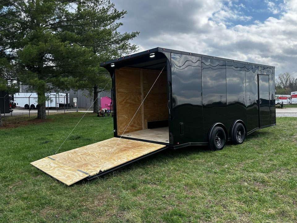 New 2026 Luxe 2026 Lu2026 Luxe 8.5x20 Car Hauler 5200 lb torsions Black poly-Blackout- Enclosed Car Hauler