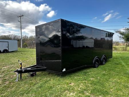 New 2026 Luxe 2026 Lu2026 Luxe 8.5x20 Car Hauler 5200 lb torsions Black poly-Blackout- Enclosed Car Hauler