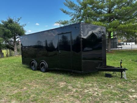 New 2026 Luxe 2026 Lu2026 Luxe 8.5x20 Car Hauler 5200 lb torsions Black poly-Blackout- Enclosed Car Hauler