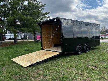 New 2026 Luxe 2026 Lu2026 Luxe 8.5x20 Car Hauler 5200 lb torsions Black poly-Blackout- Enclosed Car Hauler
