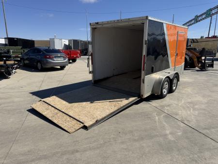 Used 2015 Look Trailers 7x12+V Cargo / Enclosed Trailer