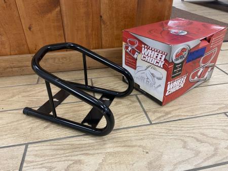 New Tow-Rax Motorcycle Wheel Chock, Black Powder Coat