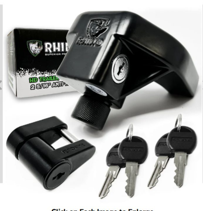 New Rhino USA- 2-5/16" Trailer Coupler Lock Kits