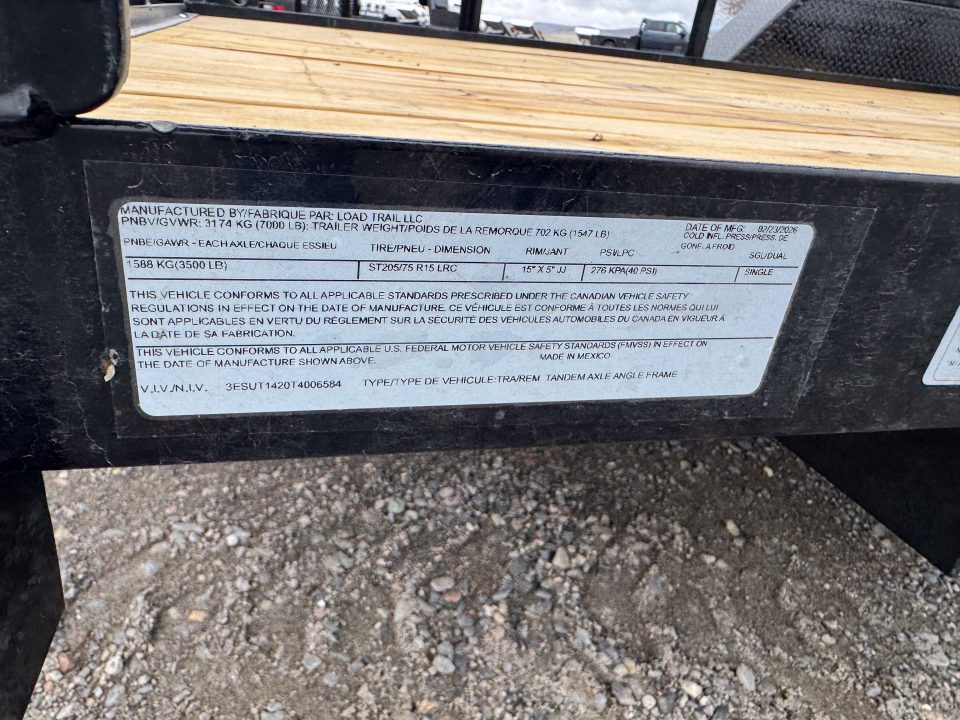 New 2026 Load Trail UE 83x14 Utility Trailer
