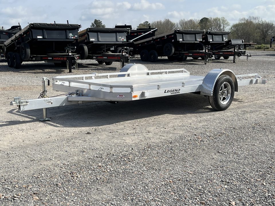 New 2026 Legend 7'X14' 3K Aluminum Tilt Utility Trailer
