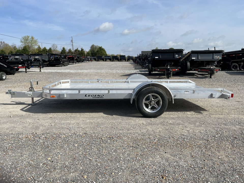 New 2026 Legend 7'X14' 3K Aluminum Tilt Utility Trailer
