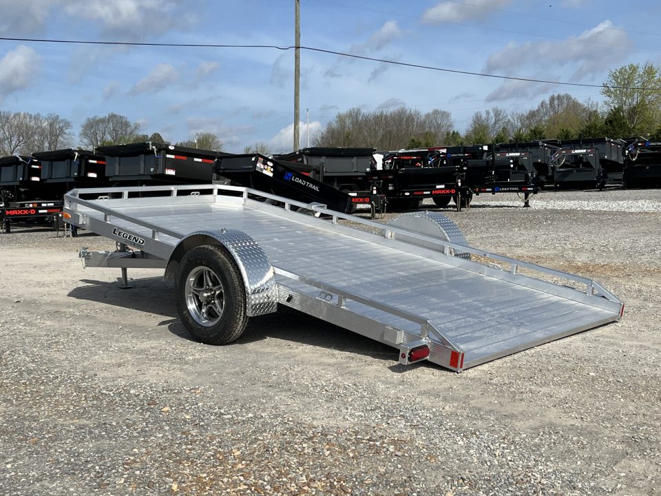 New 2026 Legend 7'X14' 3K Aluminum Tilt Utility Trailer