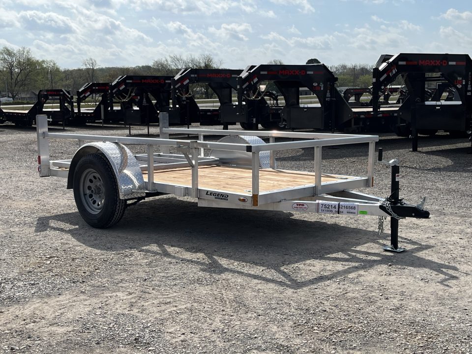New 2026 Legend 5'X10' 3K Aluminum Utility Trailer