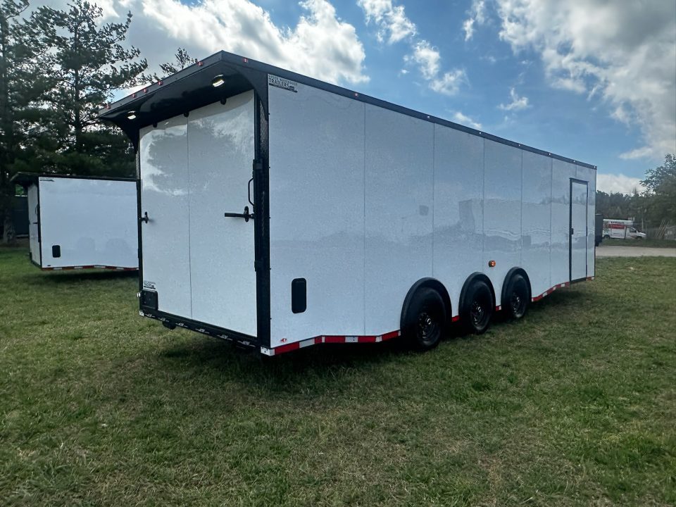 New 2026 Luxe 8.5x28 Race Trailer-Finished Interior-5200LB Triple Torsion-- Bogey Wheels-Recessed E Track