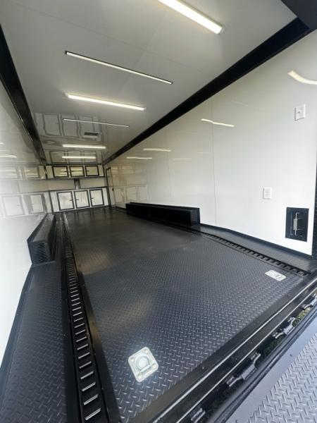New 2026 Luxe 8.5x28 Race Trailer-Finished Interior-5200LB Triple Torsion-- Bogey Wheels-Recessed E Track