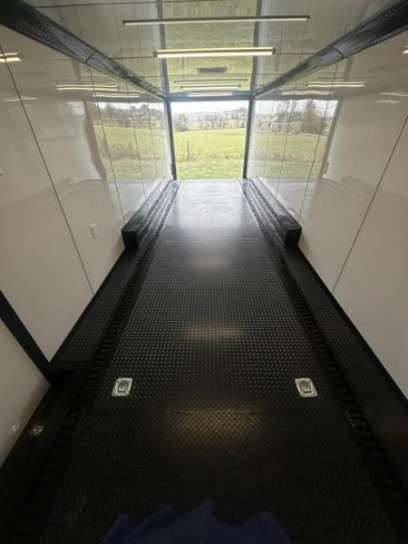 New 2026 Luxe 8.5x28 Race Trailer-Finished Interior-5200LB Triple Torsion-- Bogey Wheels-Recessed E Track