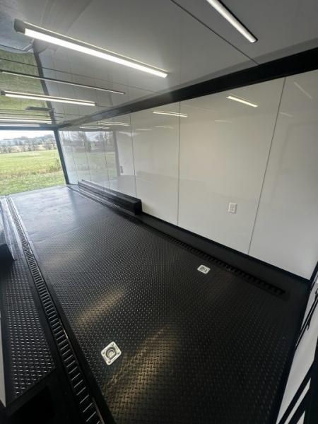 New 2026 Luxe 8.5x28 Race Trailer-Finished Interior-5200LB Triple Torsion-- Bogey Wheels-Recessed E Track